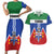 Personalized Canada Yukon Territories Couples Matching Short Sleeve Bodycon Dress and Hawaiian Shirt Larger Than Life