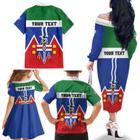 Personalized Canada Yukon Territories Family Matching Off The Shoulder Long Sleeve Dress and Hawaiian Shirt Larger Than Life