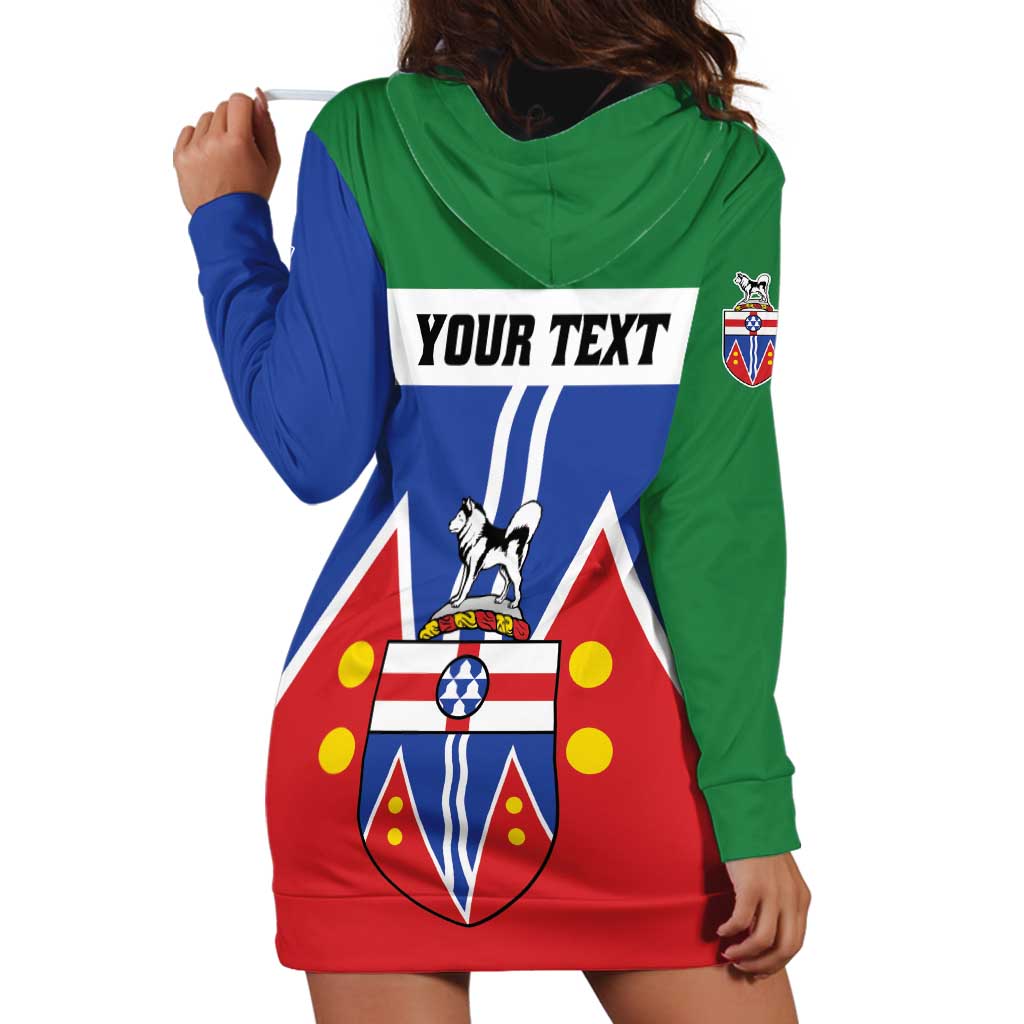 Personalized Canada Yukon Territories Hoodie Dress Larger Than Life