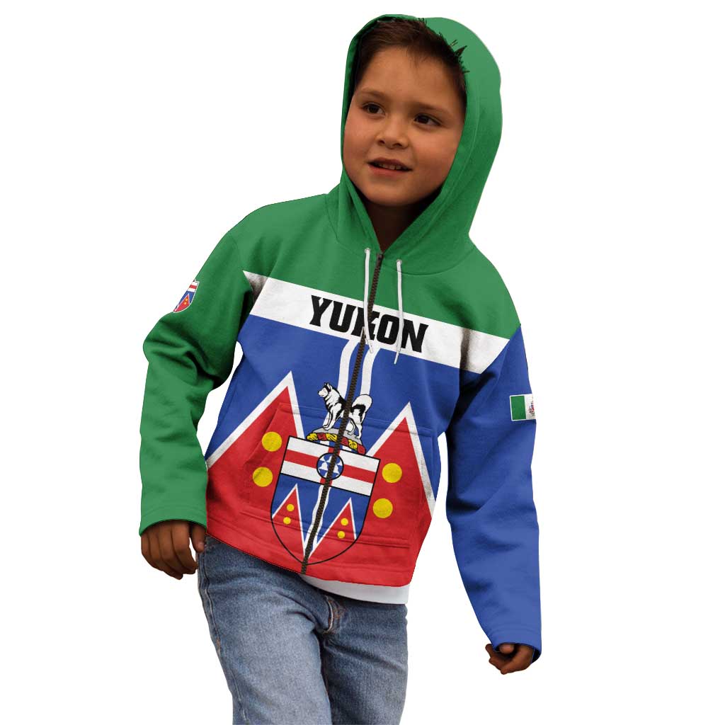 Personalized Canada Yukon Territories Kid Hoodie Larger Than Life