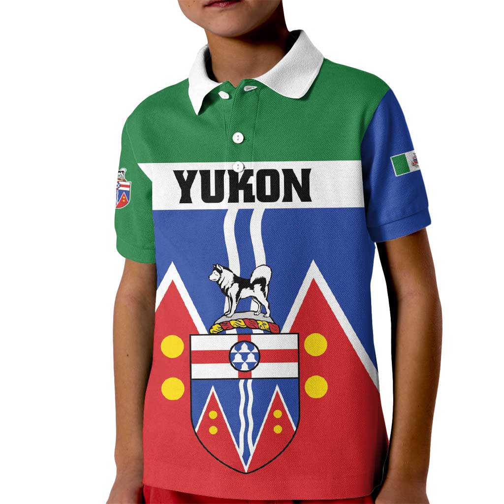 Personalized Canada Yukon Territories Kid Polo Shirt Larger Than Life