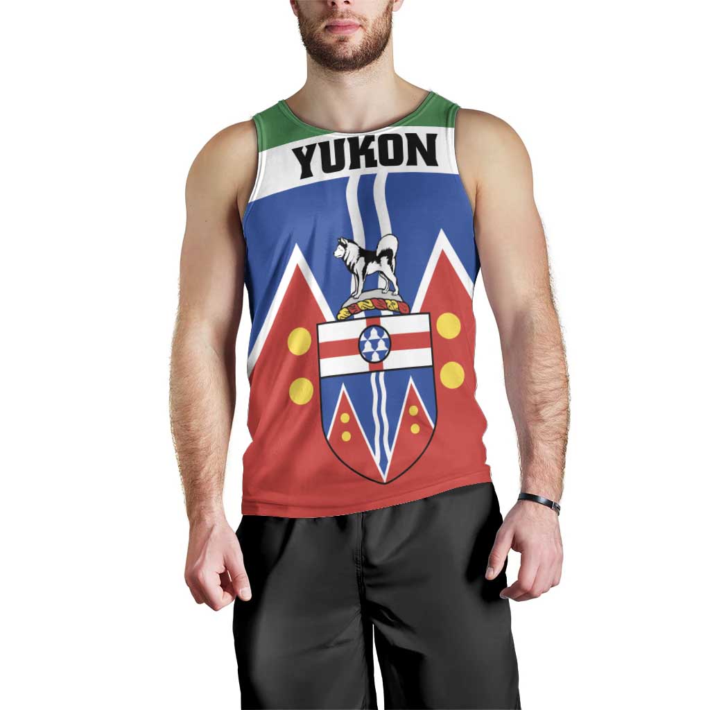 Personalized Canada Yukon Territories Men Tank Top Larger Than Life