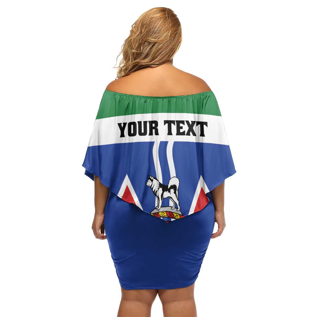 Personalized Canada Yukon Territories Off Shoulder Short Dress Larger Than Life