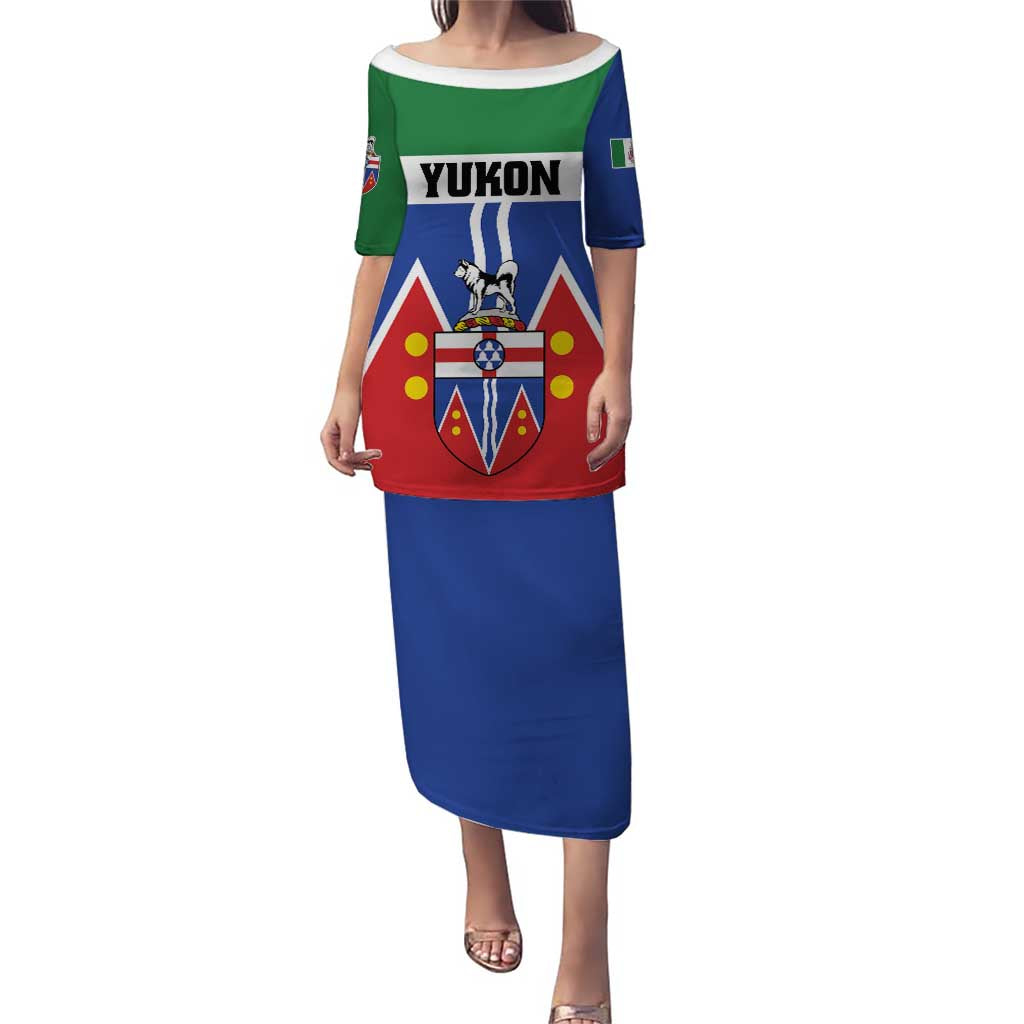 Personalized Canada Yukon Territories Puletasi Larger Than Life
