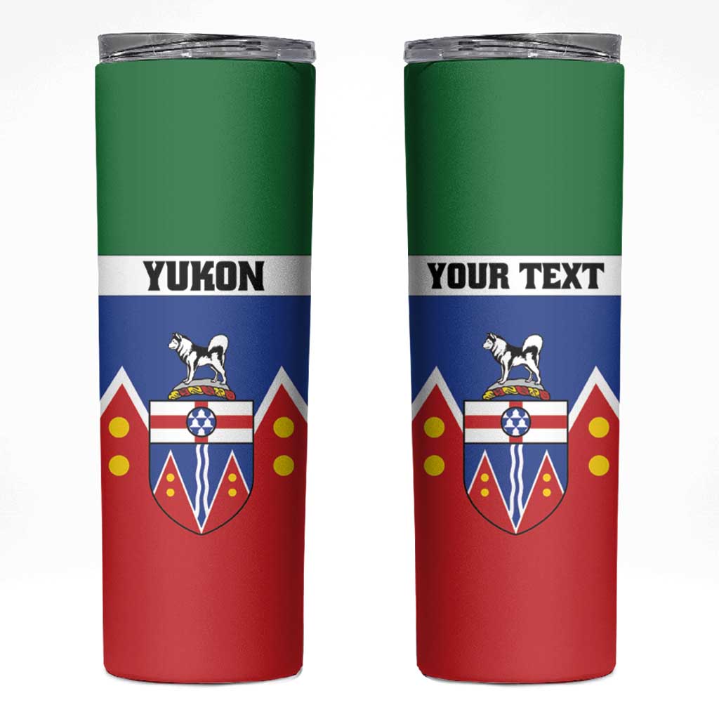 Personalized Canada Yukon Territories Skinny Tumbler Larger Than Life