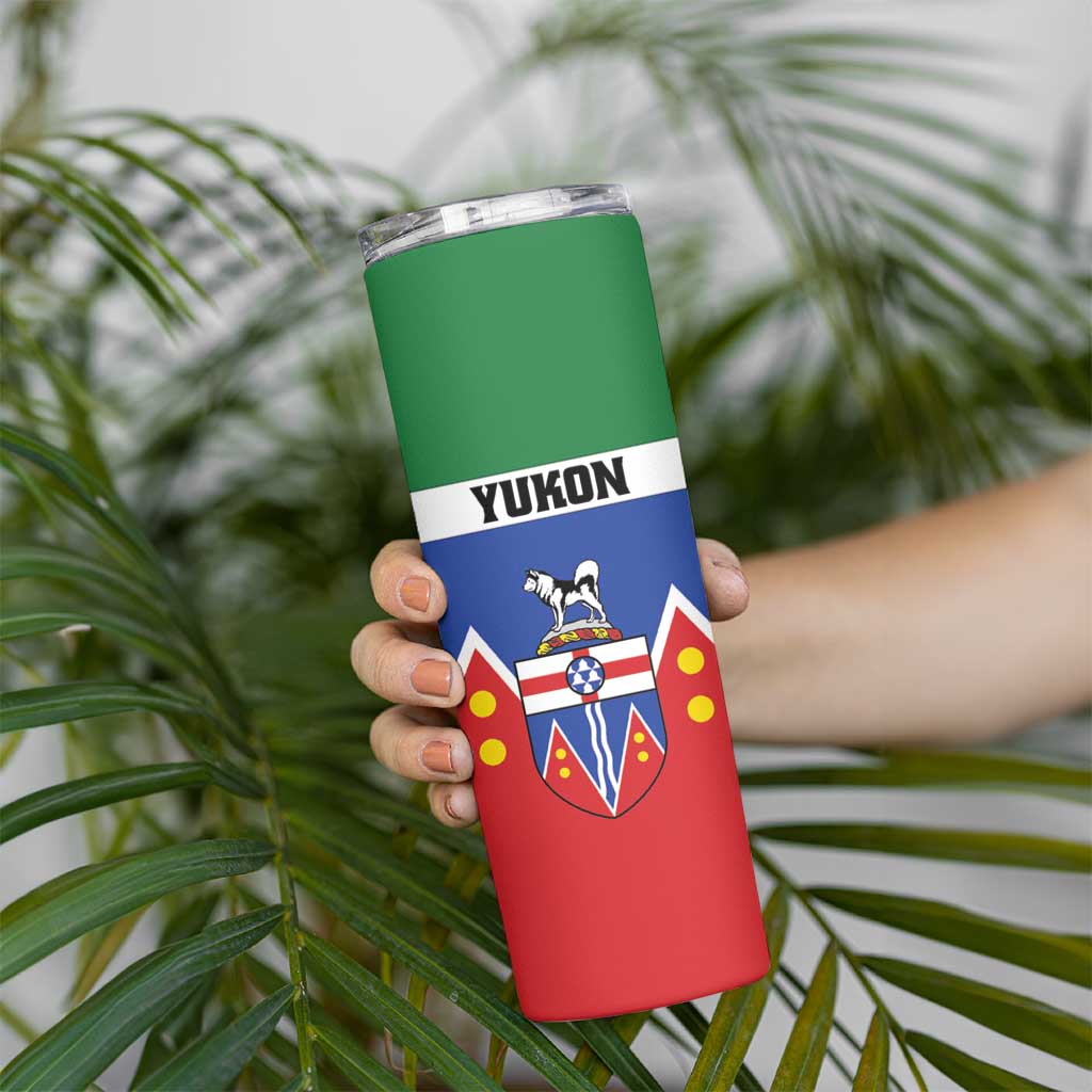 Personalized Canada Yukon Territories Skinny Tumbler Larger Than Life