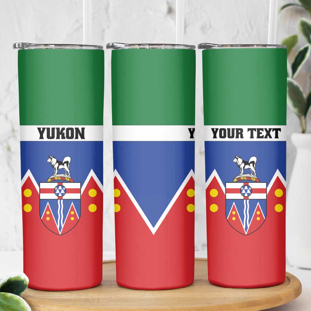 Personalized Canada Yukon Territories Skinny Tumbler Larger Than Life