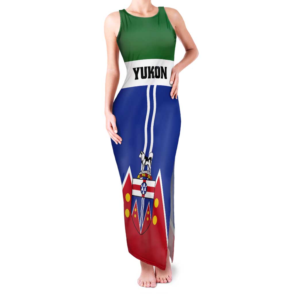 Personalized Canada Yukon Territories Tank Maxi Dress Larger Than Life