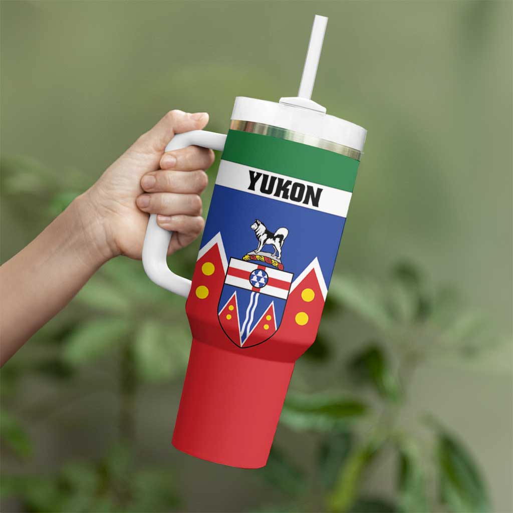 Personalized Canada Yukon Territories Tumbler With Handle Larger Than Life