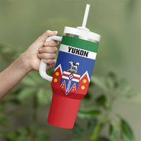 Personalized Canada Yukon Territories Tumbler With Handle Larger Than Life