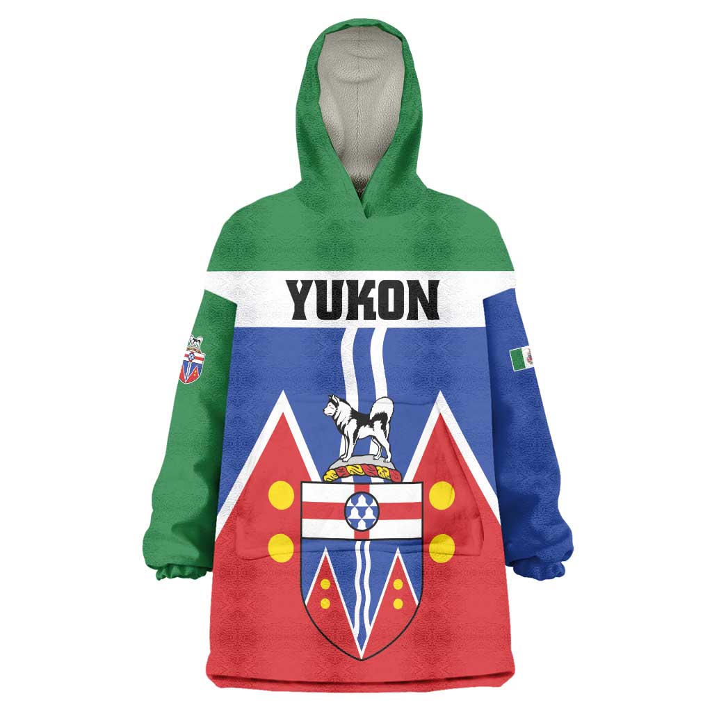 Personalized Canada Yukon Territories Wearable Blanket Hoodie Larger Than Life