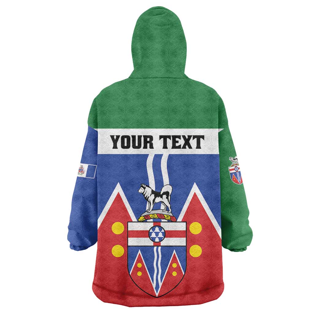 Personalized Canada Yukon Territories Wearable Blanket Hoodie Larger Than Life