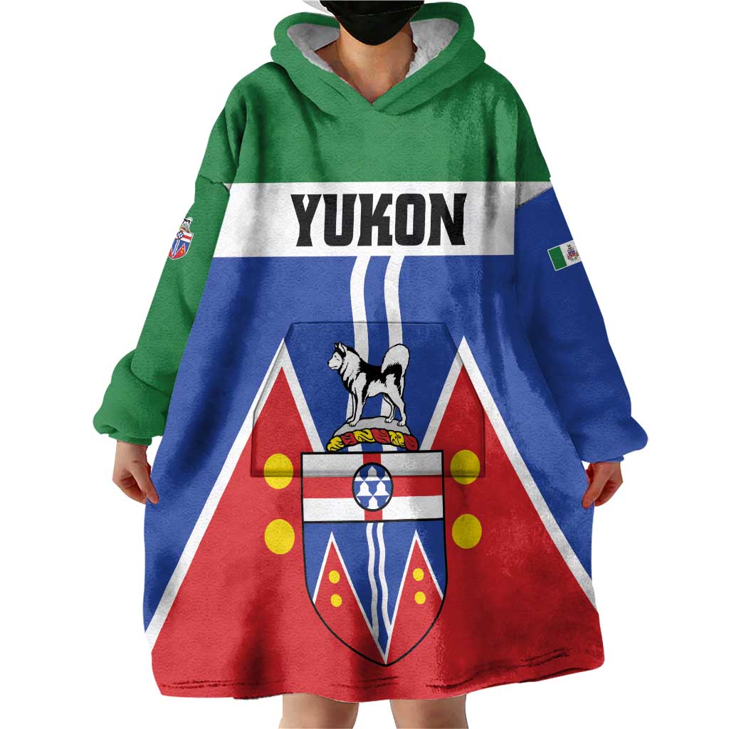 Personalized Canada Yukon Territories Wearable Blanket Hoodie Larger Than Life