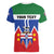 Personalized Canada Yukon Territories Women V-Neck T-Shirt Larger Than Life