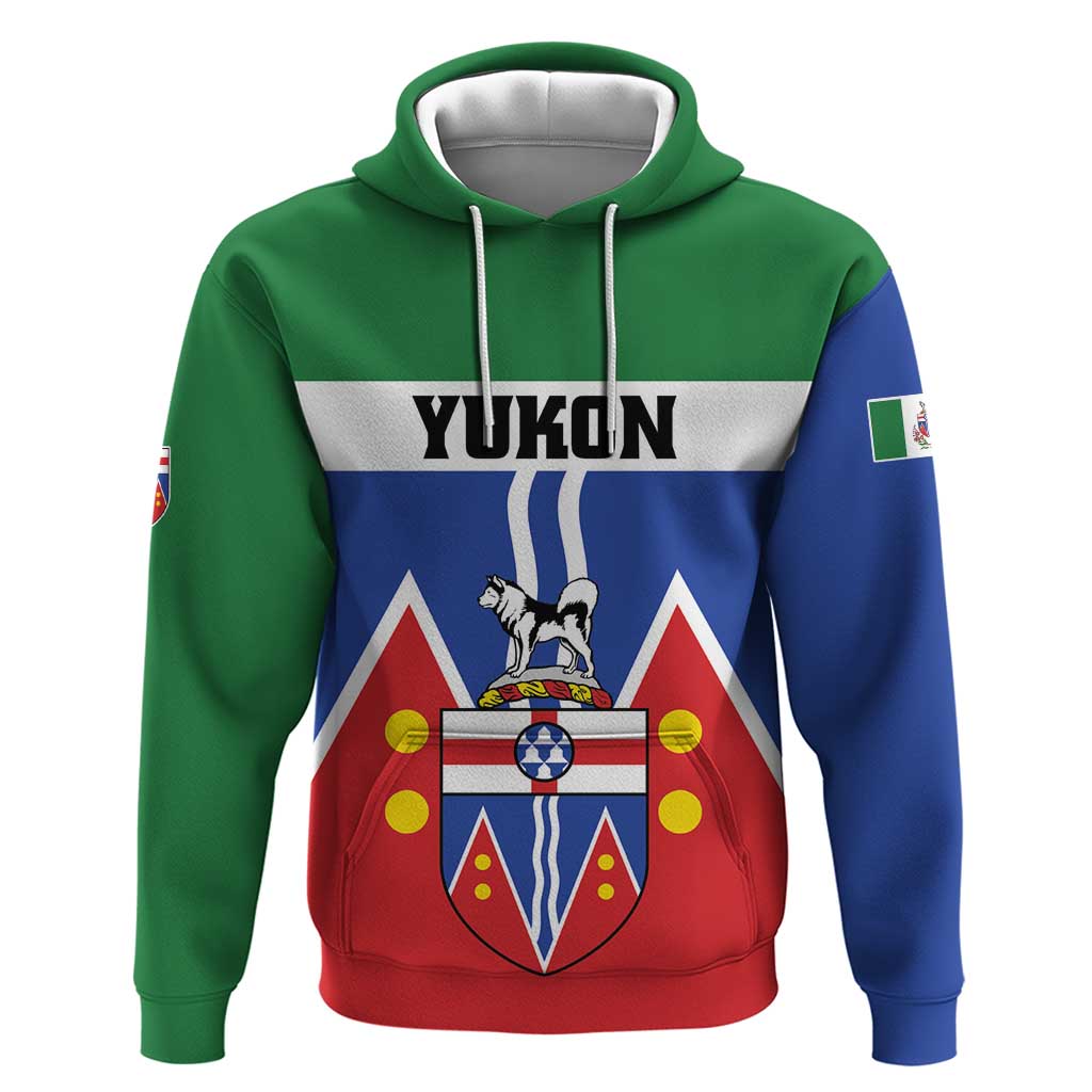 Personalized Canada Yukon Territories Zip Hoodie Larger Than Life