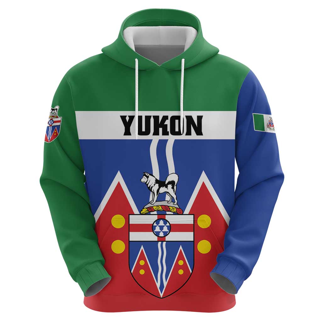 Personalized Canada Yukon Territories Zip Hoodie Larger Than Life