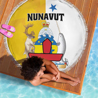 Canada Nunavut Territories Beach Blanket Inuktitut Our Land Our Strength