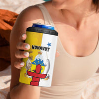 Personalized Canada Nunavut Territories 4 in 1 Can Cooler Tumbler Inuktitut Our Land Our Strength