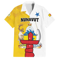 Personalized Canada Nunavut Territories Family Matching Short Sleeve Bodycon Dress and Hawaiian Shirt Inuktitut Our Land Our Strength