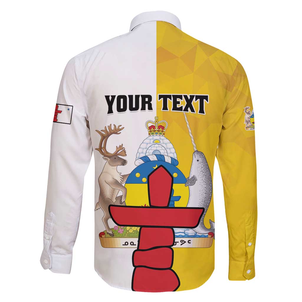 Personalized Canada Nunavut Territories Family Matching Tank Maxi Dress and Hawaiian Shirt Inuktitut Our Land Our Strength