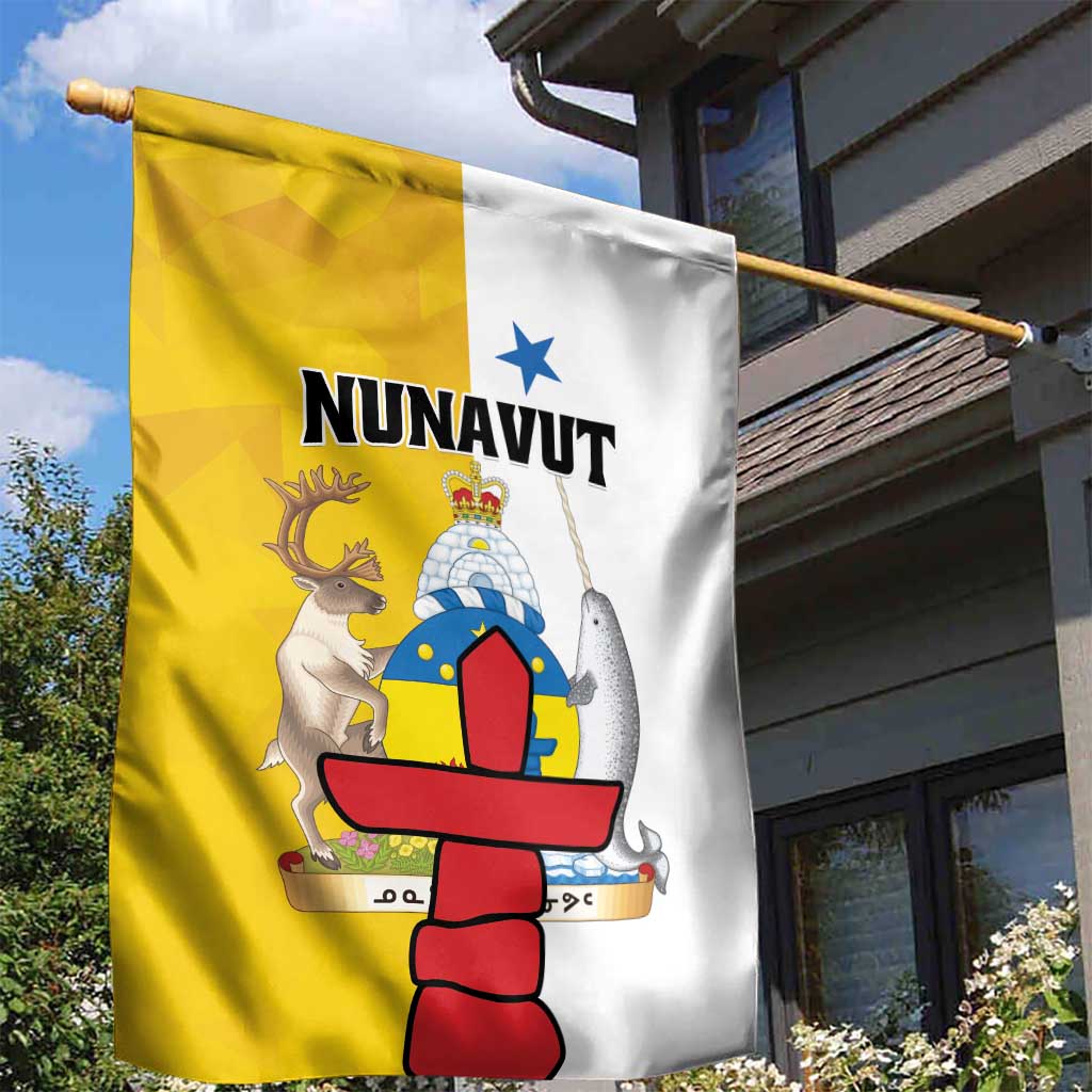 Canada Nunavut Territories Garden Flag Inuktitut Our Land Our Strength