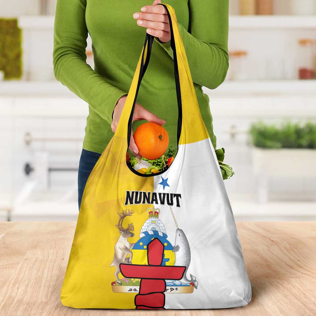 Canada Nunavut Territories Grocery Bag Inuktitut Our Land Our Strength