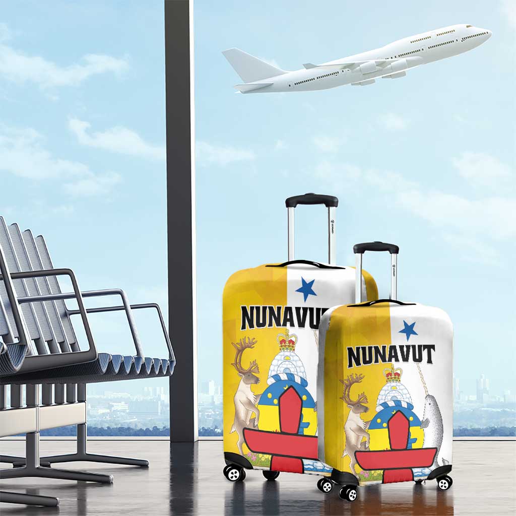 Canada Nunavut Territories Luggage Cover Inuktitut Our Land Our Strength