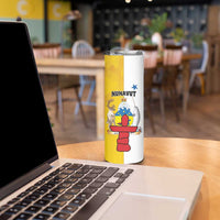 Personalized Canada Nunavut Territories Skinny Tumbler Inuktitut Our Land Our Strength