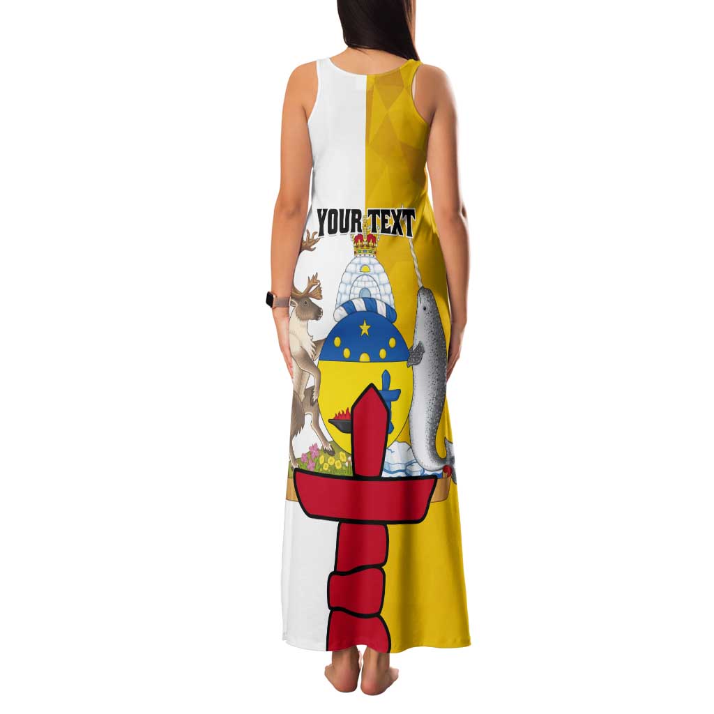 Personalized Canada Nunavut Territories Tank Maxi Dress Inuktitut Our Land Our Strength