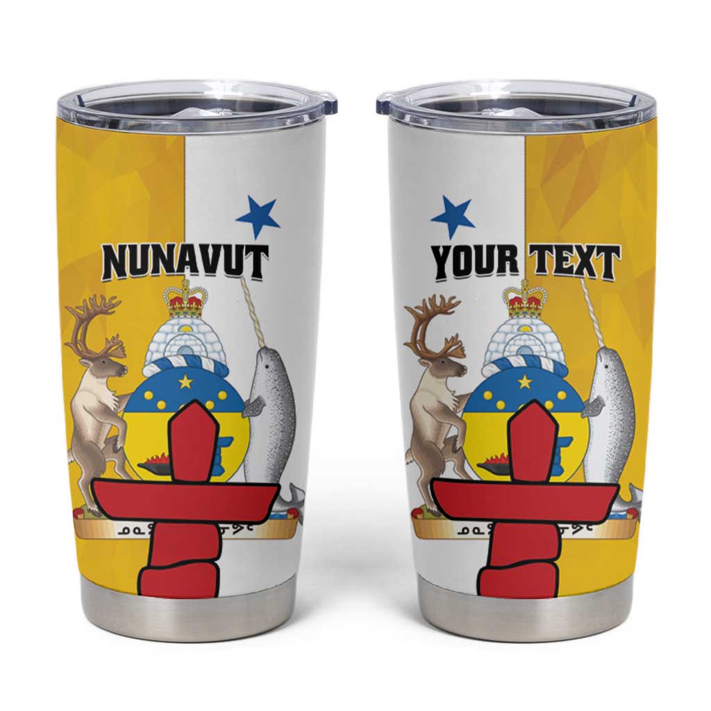 Personalized Canada Nunavut Territories Tumbler Cup Inuktitut Our Land Our Strength