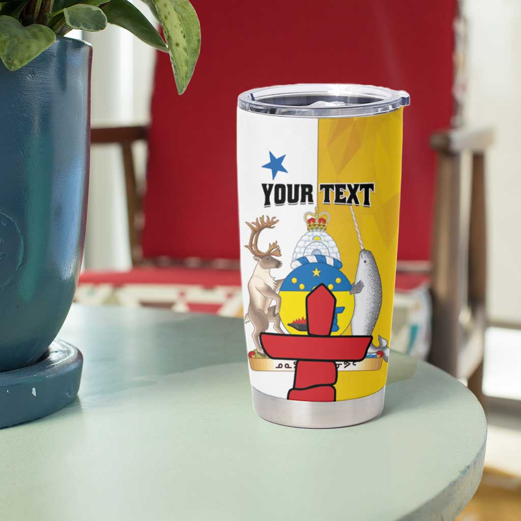 Personalized Canada Nunavut Territories Tumbler Cup Inuktitut Our Land Our Strength