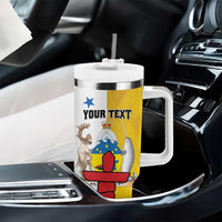 Personalized Canada Nunavut Territories Tumbler With Handle Inuktitut Our Land Our Strength
