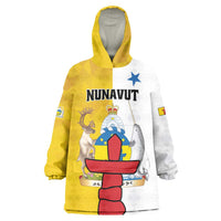 Personalized Canada Nunavut Territories Wearable Blanket Hoodie Inuktitut Our Land Our Strength