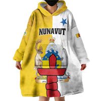 Personalized Canada Nunavut Territories Wearable Blanket Hoodie Inuktitut Our Land Our Strength