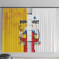 Canada Nunavut Territories Window Curtain Inuktitut Our Land Our Strength