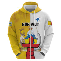 Personalized Canada Nunavut Territories Zip Hoodie Inuktitut Our Land Our Strength