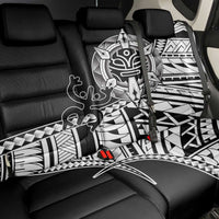 Taino Sun Traditional Tattoo Back Car Seat Cover Polynesian Pattern