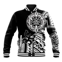 Taino Sun Traditional Tattoo Baseball Jacket Polynesian Pattern