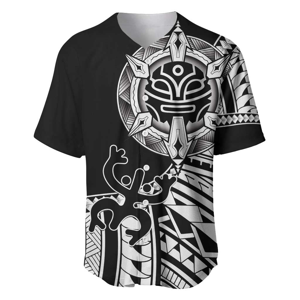 Taino Sun Traditional Tattoo Baseball Jersey Polynesian Pattern