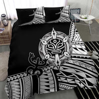 Taino Sun Traditional Tattoo Bedding Set Polynesian Pattern