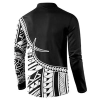 Taino Sun Traditional Tattoo Button Sweatshirt Polynesian Pattern