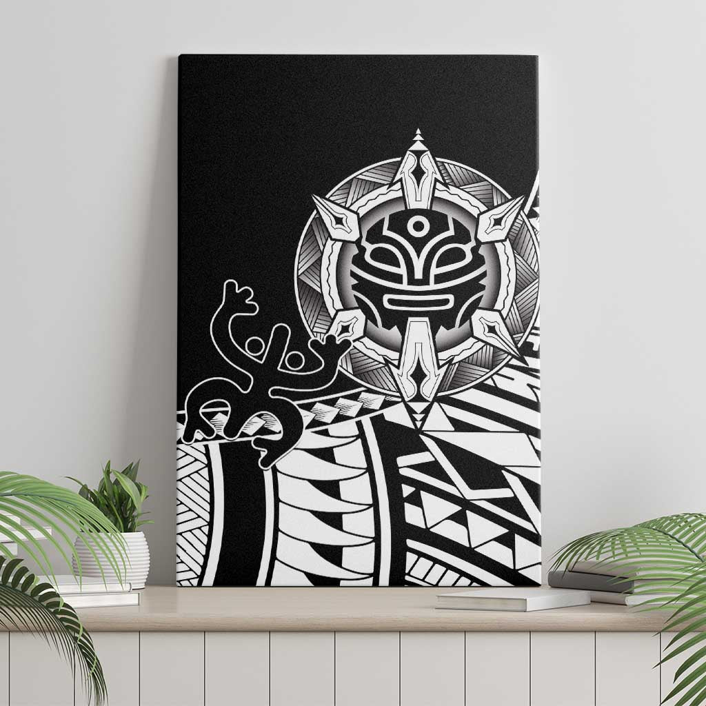Taino Sun Traditional Tattoo Canvas Wall Art Polynesian Pattern