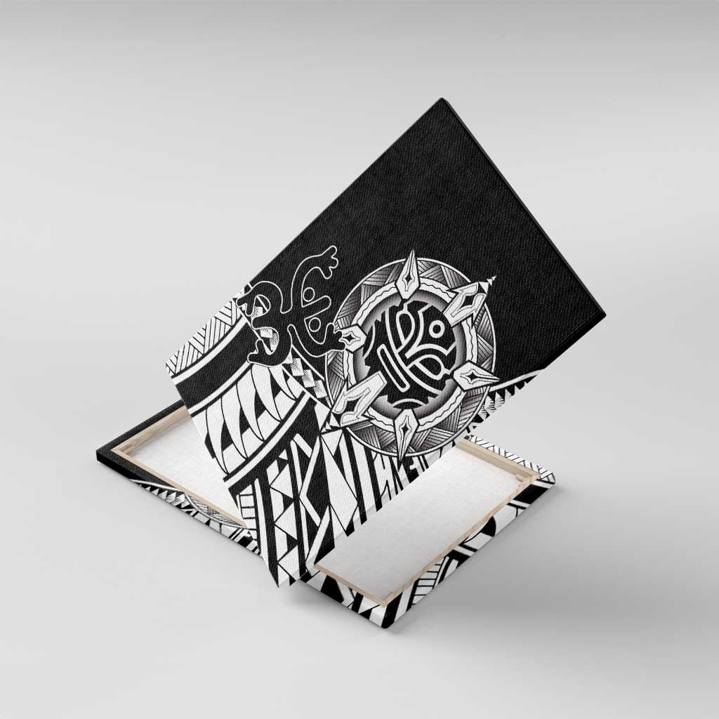 Taino Sun Traditional Tattoo Canvas Wall Art Polynesian Pattern