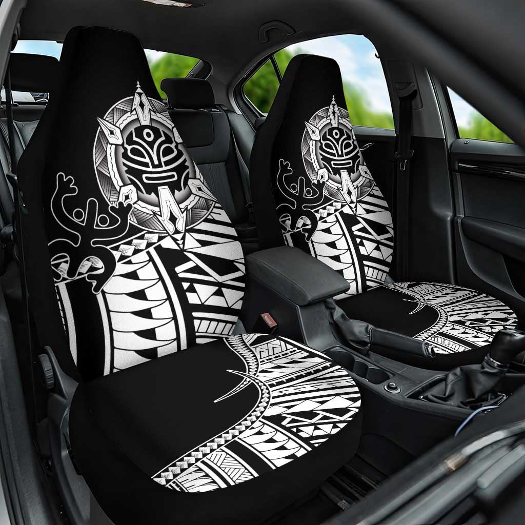 Taino Sun Traditional Tattoo Car Seat Cover Polynesian Pattern