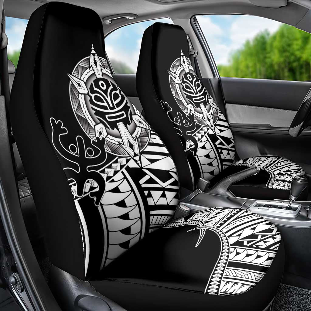 Taino Sun Traditional Tattoo Car Seat Cover Polynesian Pattern