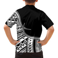 Taino Sun Traditional Tattoo Family Matching Off The Shoulder Long Sleeve Dress and Hawaiian Shirt Polynesian Pattern
