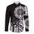 Taino Sun Traditional Tattoo Family Matching Summer Maxi Dress and Hawaiian Shirt Polynesian Pattern