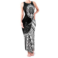 Taino Sun Traditional Tattoo Family Matching Tank Maxi Dress and Hawaiian Shirt Polynesian Pattern