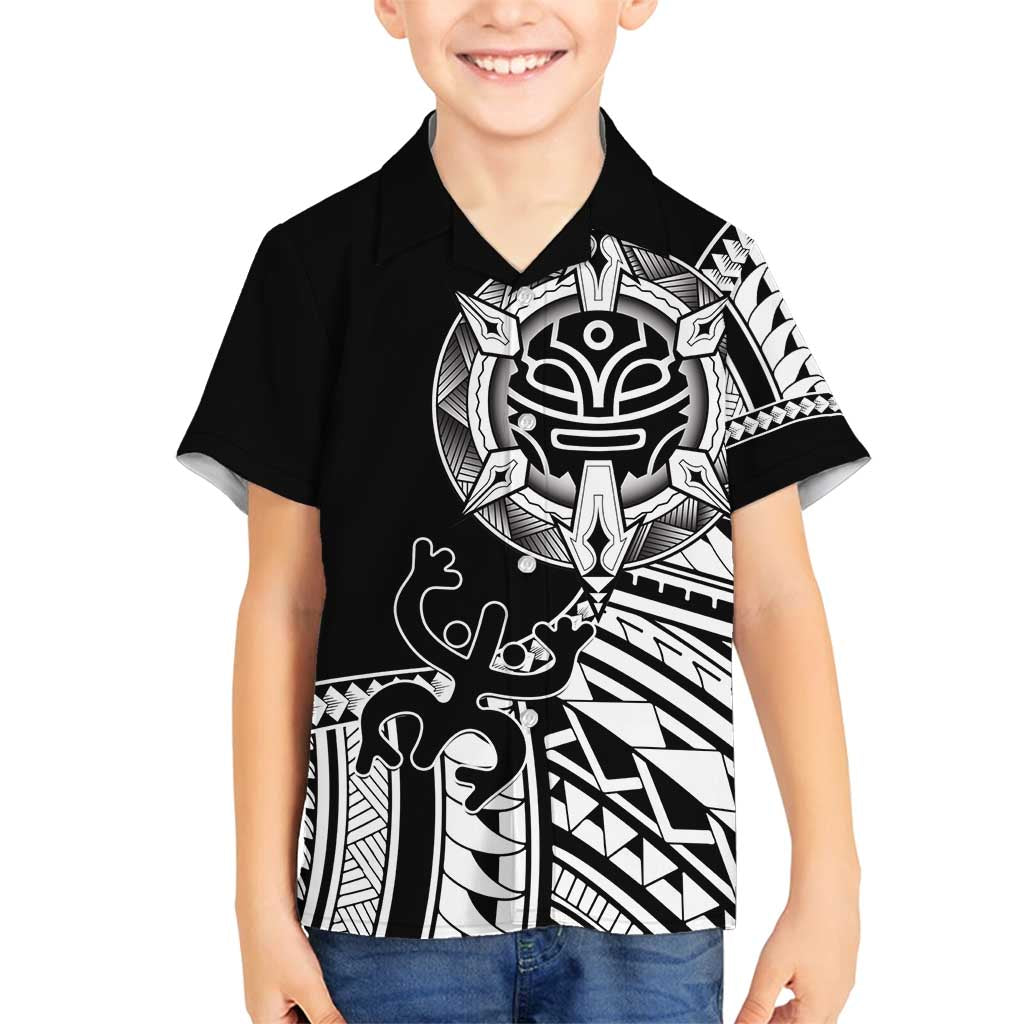 Taino Sun Traditional Tattoo Family Matching Tank Maxi Dress and Hawaiian Shirt Polynesian Pattern