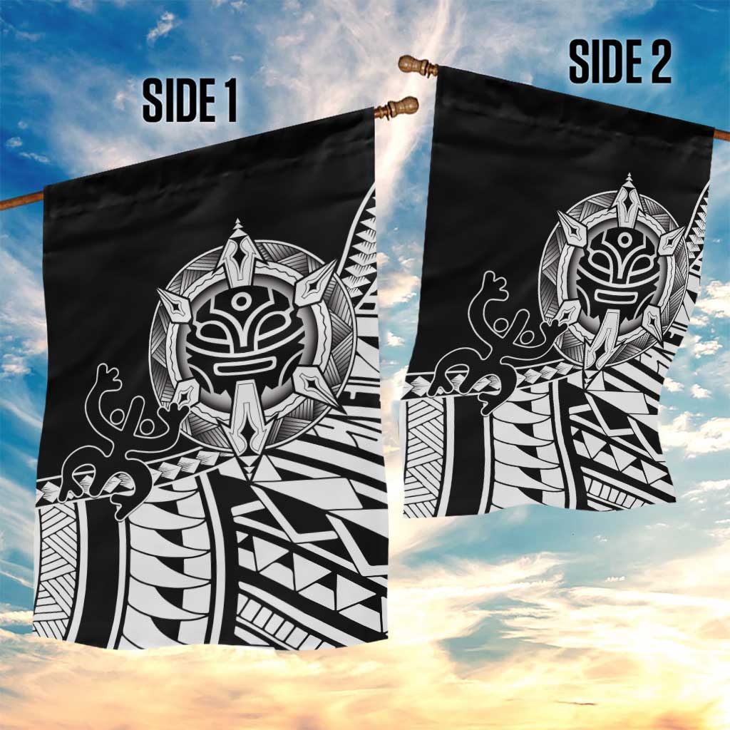 Taino Sun Traditional Tattoo Garden Flag Polynesian Pattern
